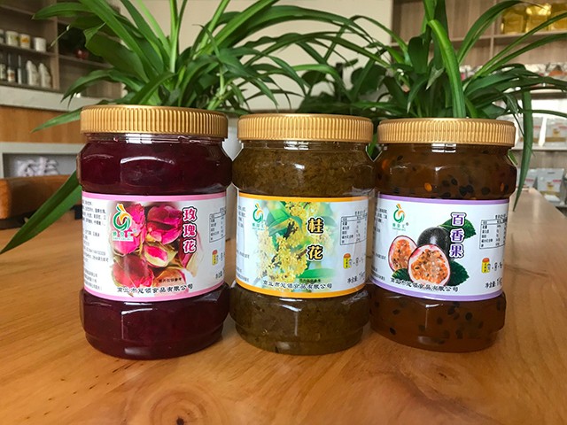 玫瑰花花茶、桂花花茶、百香果花茶