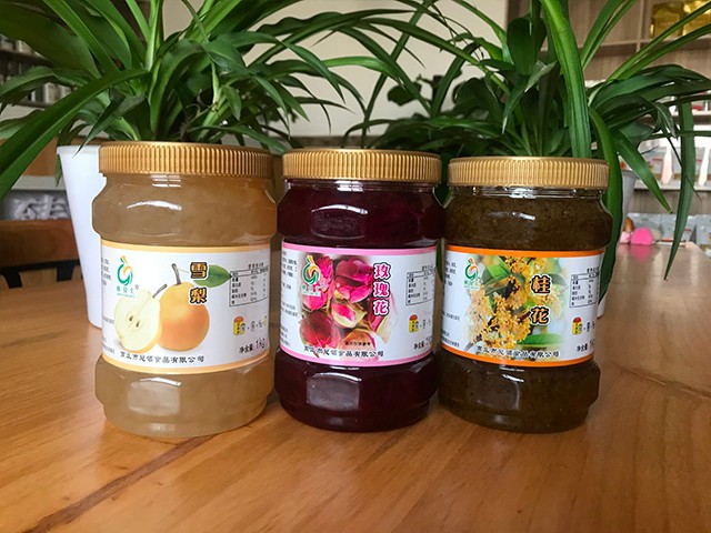 雪梨花茶、玫瑰花花茶、桂花花茶